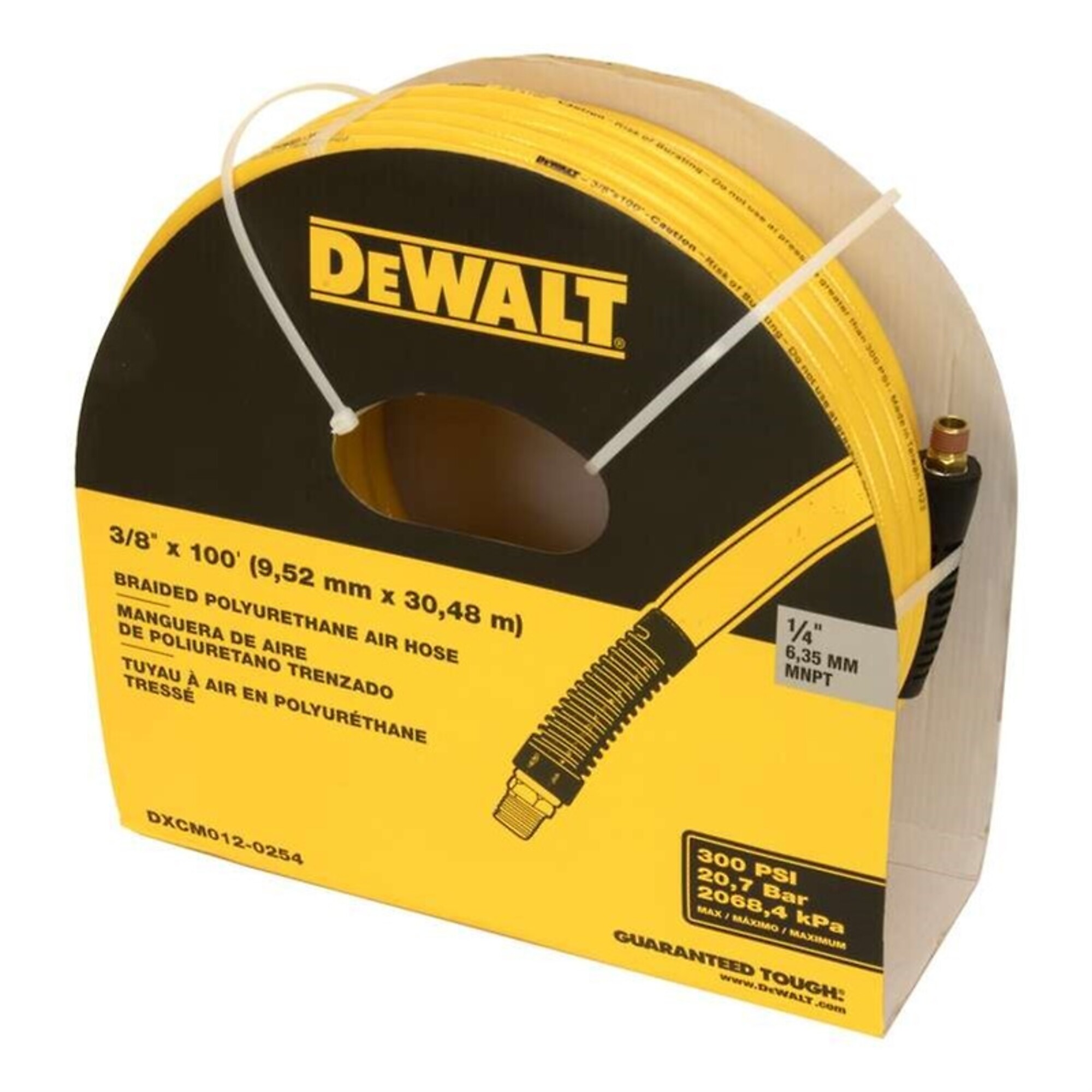 DEWALT, Hose, DeWalt, Polyurethane, 3/8in.x100ft., Hose Diameter 3/8 in, Hose Length 100 ft, Model# DXCM012-0254